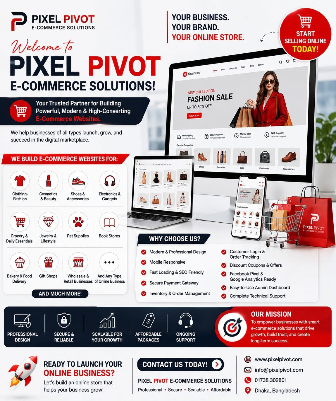 Pixel Pivot BD software and IT solutions platform showcase